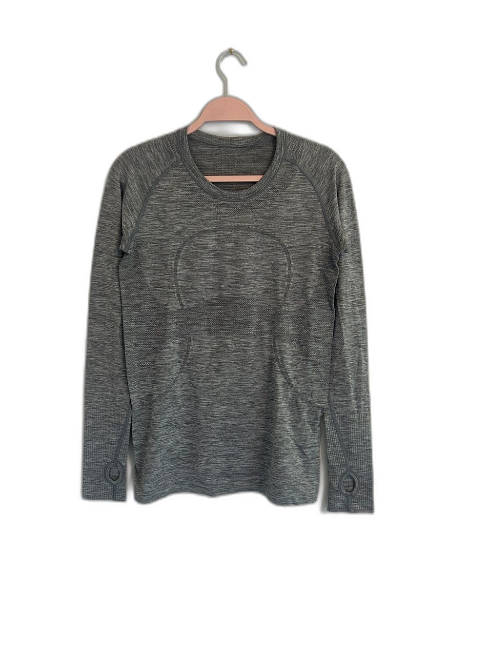 Lululemon Swiftly Tech Long Sleeve Shirt Heathered Gray Size 10 Running